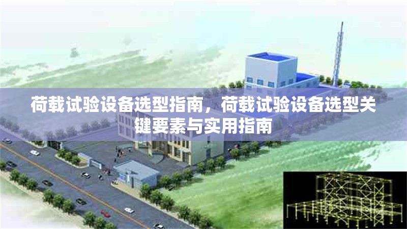 荷載試驗(yàn)設(shè)備選型指南，荷載試驗(yàn)設(shè)備選型關(guān)鍵要素與實(shí)用指南 行業(yè)新聞