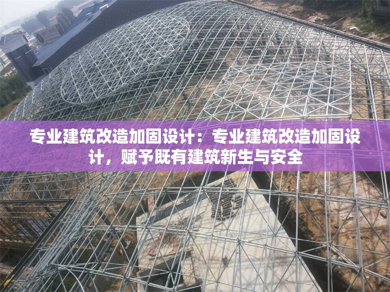 專業(yè)建筑改造加固設(shè)計：專業(yè)建筑改造加固設(shè)計，賦予既有建筑新生與安全 行業(yè)新聞